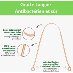 Gratte langue propriétés et sécurité